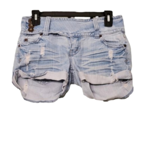 First Kiss Pants - First Kiss distressed shorts.